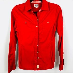 Converse One Star crimson long sleeve top D128